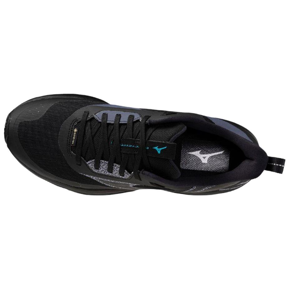 Mizuno Wave Rider Gtx 3 Модные Удобные Водонепроницаемые Дышащие Светоотражающие Кроссовки для Бега Унисекс Кроссовки Черно-синие J1GC257701