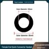 Quick Coupler Female End Gasket 1-4 inch Seal Ring Washer with Ears and Handle