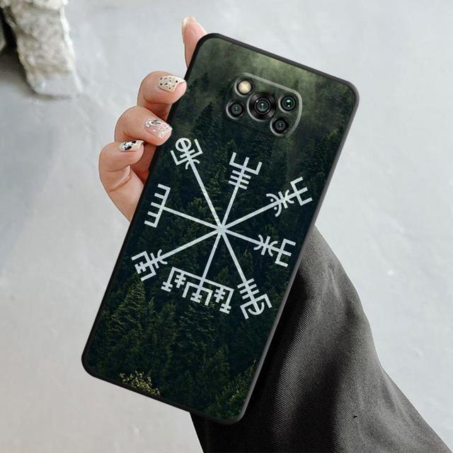 Чехол для телефона Xiaomi Poco X3 Nfc X4pro M3 C40 для Mi 12 11 10 10t 8 Note10 Lite 11ultra 11t Pro F1 Viking Vegvisir Logo Tree