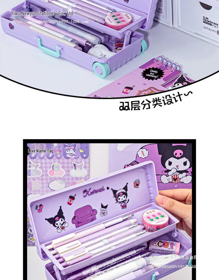Милый мультяшный пенал для девочек для учеников начальной школы