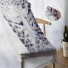 Leopard Animal Snowflake Winter Tulle Sheer Curtains for Living Room Decoration Window Curtain for Bedroom Voile Organza Drapes