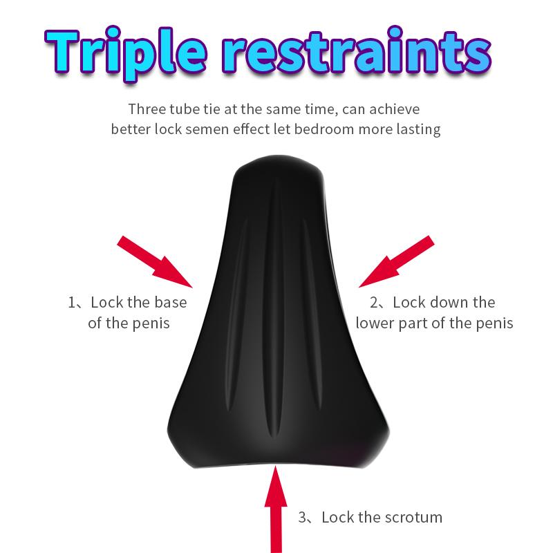 Треугольное кольцо для пениса, кольцо для члена, мужской бандаж для мошонки, растяжка яиц, задержка эякуляции, секс-игрушка для мужчин