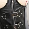 Женский эротический корсет из искусственной кожи с металлической фурнитурой