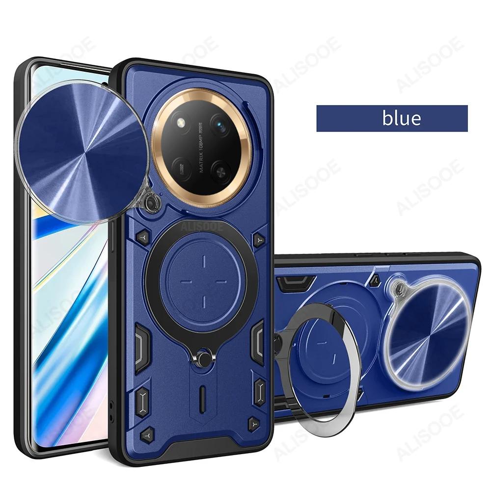 Armor Funda для Honor X9C 5G Чехол Сдвижная камера Кольцо-подставка Защитная крышка для Honor X60 Pro Противоударная Capa
