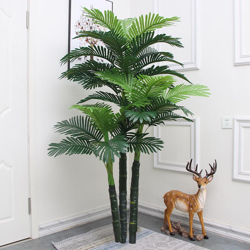 Большая искусственная пальма «Рыбий хвост» напольная | Комнатная искусственная зелень для декора гостиной