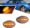 Совместимый с Subaru Impreza GD Legacy BE Filester SF5 Pleo RA Vivio KK KW KY Волокно Светодиодный Последовательный Поворотник на Крыло Передний Боковой Маркер Поворотник с Прозрачной Линзой