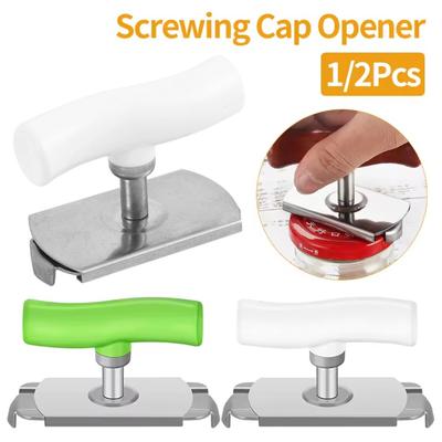 Многофункциональная открывалка для бутылок, регулируемая открывалка для банок из нержавеющей стали, открывалка для консервных банок с винтовым креплением, кухонный гаджет