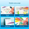 Morning Light Fluorescent Marker Pens, 6/3 Colors, Water-Based Single-Head for Journals and Art (AHMV7602)