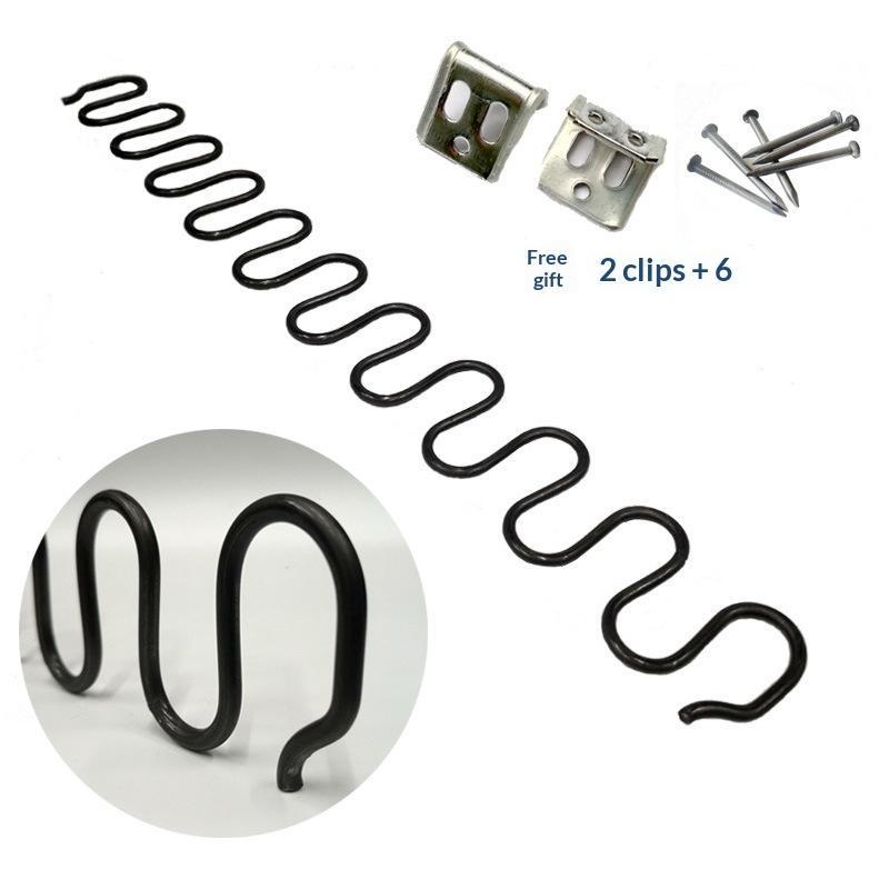 Serpentine Upholstery Zig Zag Sofa Springs with Fixed Clips 40/45/50cm Fit for Home DIY Sofa Repair Refurbishment Use