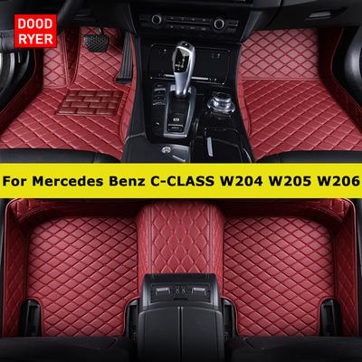 Пользовательские автомобильные коврики для Mercedes Benz C-CLASS W204 W205 W206 C180-C450 автомобильные коврики для ног Coche аксессуары
