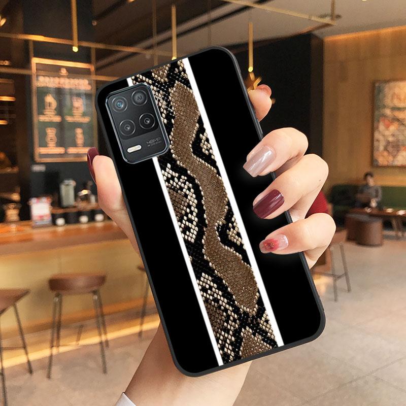 Чехол для телефона из змеиной кожи для OPPO Realme 8 7 6 6i C3 C21 C21Y C11 X3 SuperZoom A94 A74 A91 A53S A54
