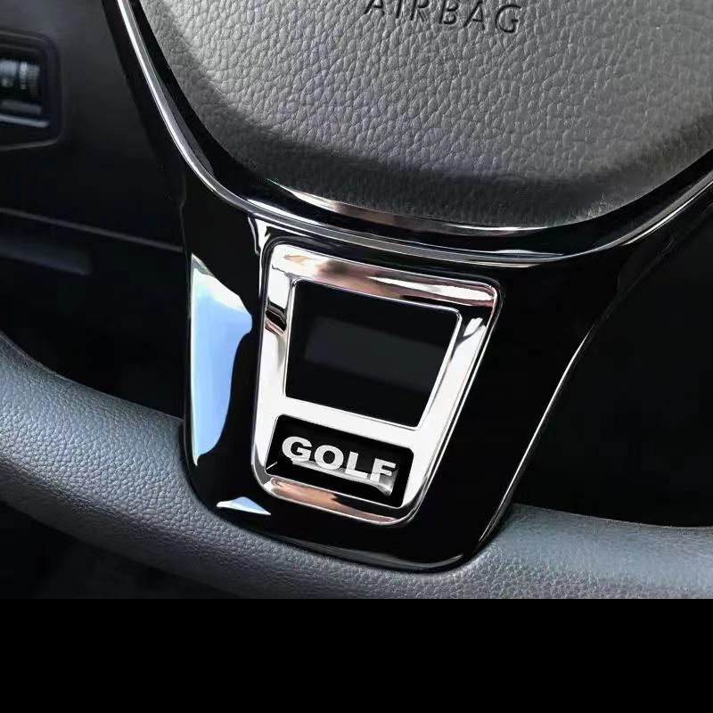 Для VW 1 шт. ABS Rline Логотип Значок Рулевого Колеса Эмблема Декоративные Наклейки Для Volkswagen R Golf 5 6 MK7 Passat TROC GTI Tigua