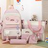 Schoolbags for Girls Elementary School Students Five Piece Backpacks for Middle School Students Junior High School Students Backpacks