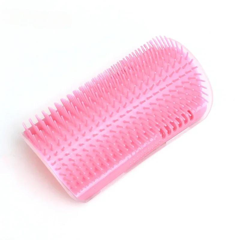 Cat corner brush comb, cat massage grooming, cat arch-shaped plastic self-cleaning scratching board product