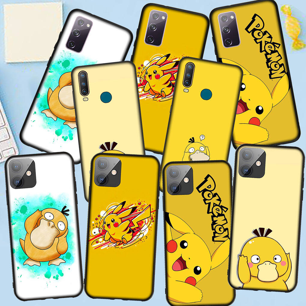 Phone Case for iPhone 17 16 15 Plus Xiaomi Poco F8 F7 X7 X6 M8 C85 C75 Redmi Note 14 12 11 13 Pro Max A4 14C 13C 15C Psyduck Pokemon GO Pikachu Cover