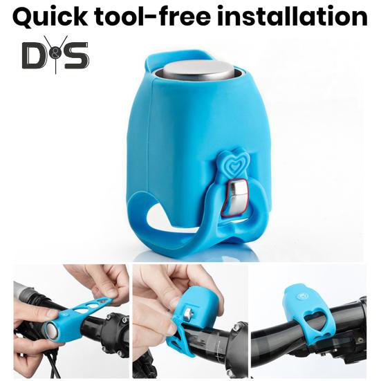 Электрический велосипедный гудок 120 дБ громкий звук водонепроницаемый питание от батареи водонепроницаемый горный велосипед шоссейный горный велосипед руль сигнальный звонок аксессуары для велосипеда