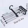 1PCS Folding Trouser Rack Multi-functional Household Multi-layer Trouser Hanger Traceless Trouser Rack Wardrobe Storage Shenqi