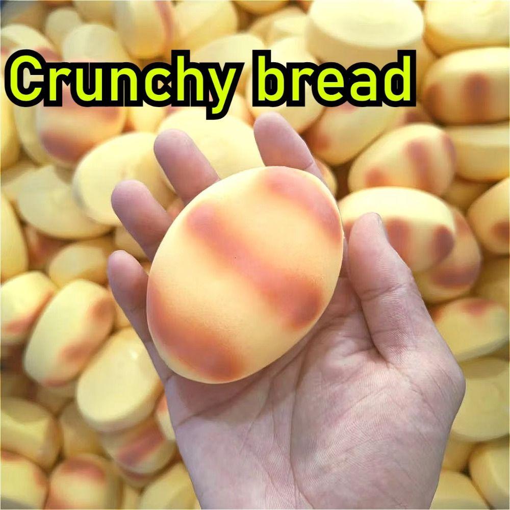 Hand Relax Crispy Squeeze Shapable Blocks Filled Squishy Bread Crunchy Squishy Kids Adults