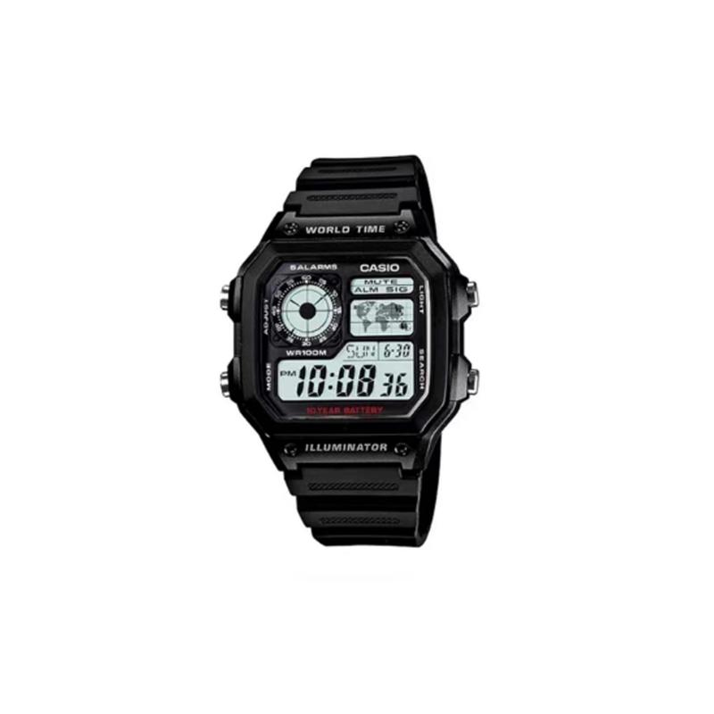 Casio Индивидуальные часы модифицированная серия модный тренд часы водонепроницаемые AE-1200WHD-1A модифицированные-полярный серебристый ободок LTP-V007D-7EUDF-АнХунСеБяоДай