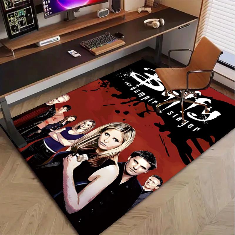 Buffy Polyester Carpet, Soft Indoor Mat for Office Chair, Living Room, Computer Desk - Decorative Home Office Rug Design