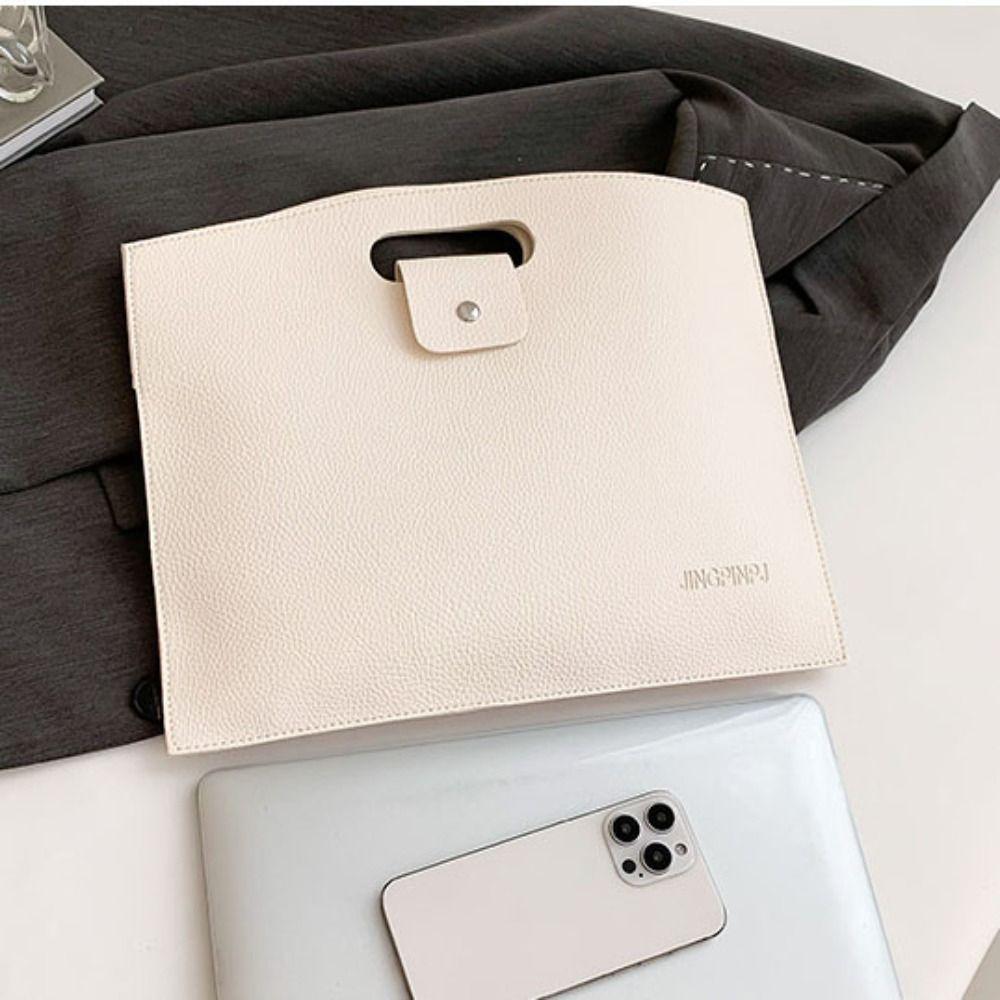 Большая вместительная офисная сумка для документов, сумка для файлов из ПУ, повседневная компьютерная сумка для офисного работника