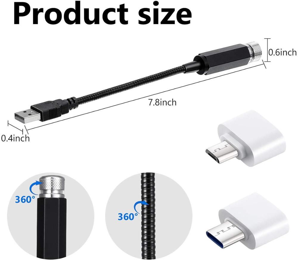Мини 5V USB Проектор Звездного Неба на Крышу Автомобиля Светодиодный Ночник Звездное Небо Атмосферная Галактическая Лампа Романтическое Украшение Потолка Для Комнаты Вечеринки