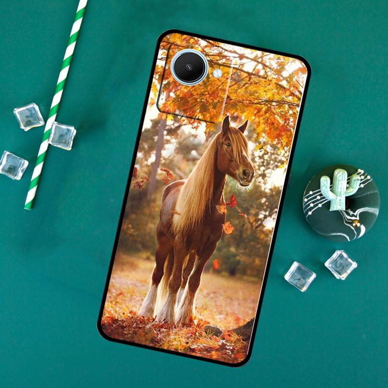 Horse Animal For Realme 11 9 10 12 Pro Plus C55 C53 C51 C33 C31 C30 C25s C21Y C15 GT3 GT5 GT Neo5 Case