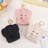 Кожа PU Мини-кошелек для монет в виде слоненка Женская сумка Подвеска Креативный держатель для карт Хранение Помады Конверт Застежка-молния Мешок для денег