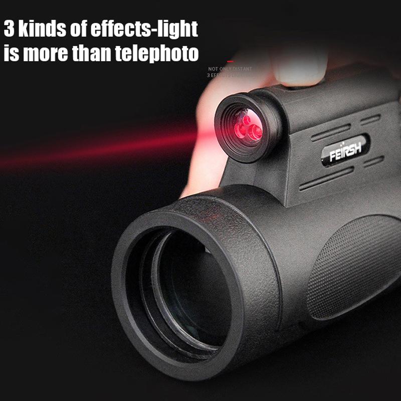 Телескоп HD Профессиональный монокуляр Мощный бинокль дальнего действия Высококачественный телескоп с зумом Портативный низкий уровень ночного видения Военный