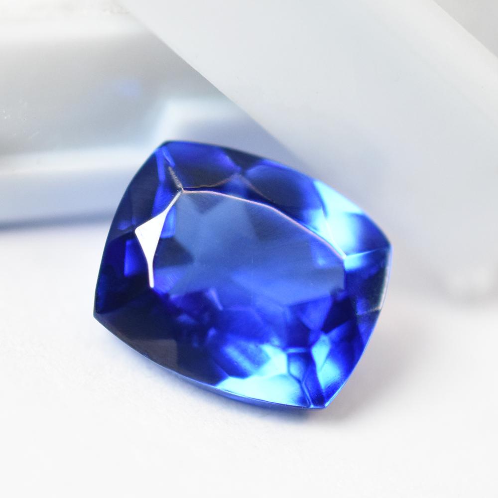 Natural Blue Sapphire Loose Gemstone Quality 7.45 ct Cushion Shape September Birthday Birthstone