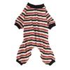 Striped Dog Pajamas Classic Lightweight Warm Comfortable Stretchy Dog Clothes Jumpsuit for Spring S
