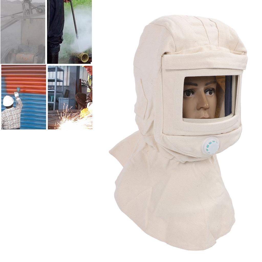 Вентилируемый капюшон для пескоструйной обработки, парусиновый ветрозащитный чехол для пескоструйной обработки лица для полировки, покраски