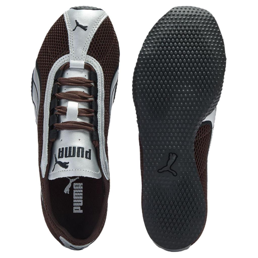 Puma H Street износостойкие низкие повседневные кроссовки унисекс коричнево-серебристые 403692-11