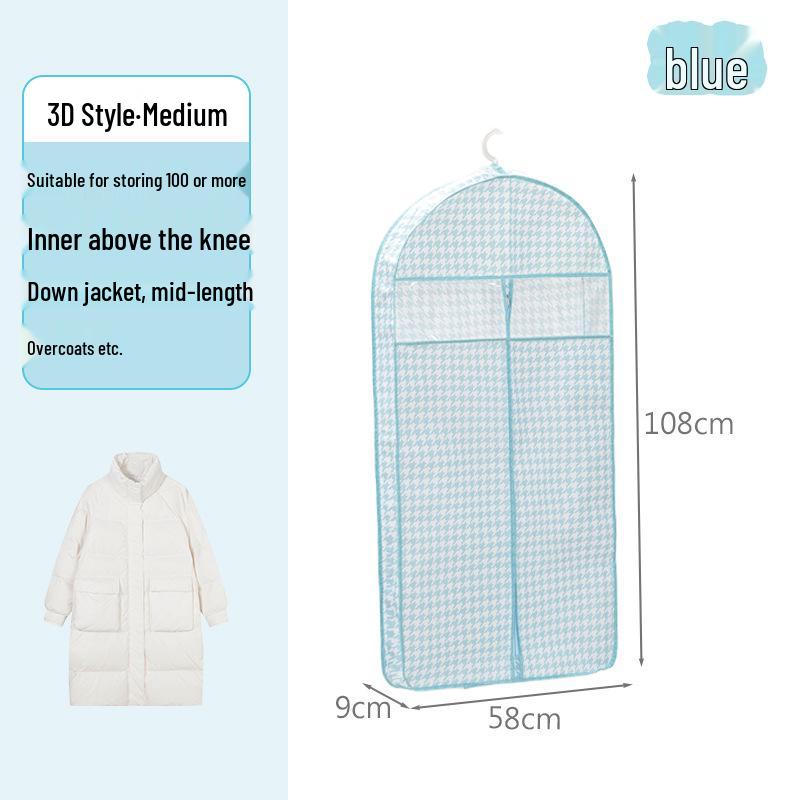 Подвесной прозрачный чехол для одежды от пыли для пиджаков и костюмов