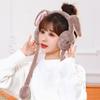 Moving Rabbit Ears Protection Earmuffs Student Couple Cold Winter Plush Ear Muffs Ear Warmers Funny Toys For Kids Adult Gifts