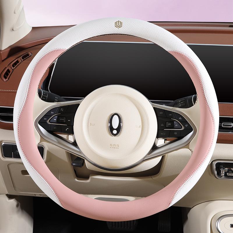Двухцветная всесезонная оплетка руля для Changan CS35 MAX, Yidach CS75 и CS55 PLUS