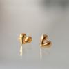 Modernlike 14k Gold-filled Silver Cherry Heart Earrings