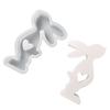 Heart Rabbit Candle Resin Mold Easter Rabbit Silicone Mould DIY Craft Mold Handmade Soap Baking Mold for Home Decors