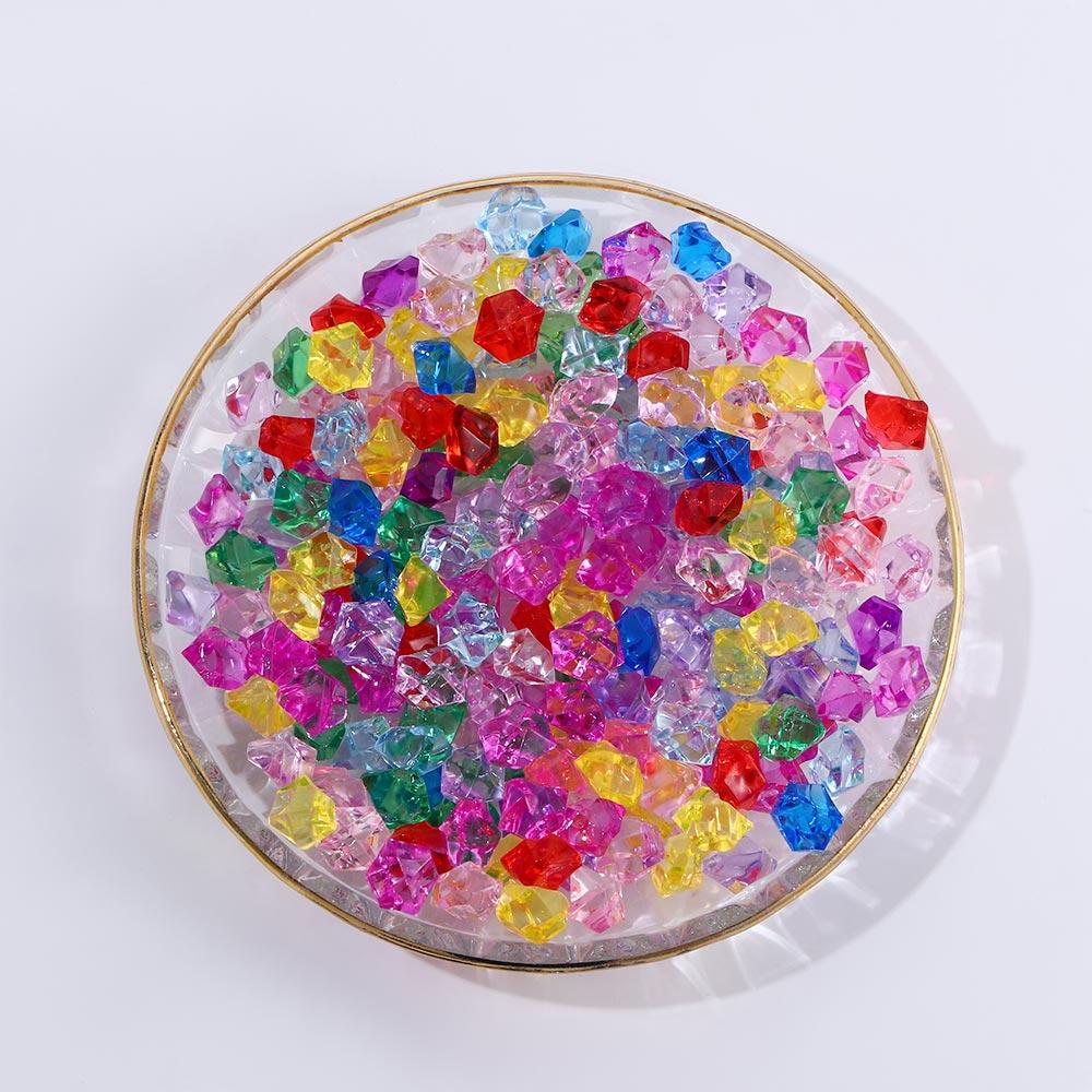 Fish Tank Decoration Crystal Ice Cubes DIY Craft Cobblestones Pebbles Artificial Stones Vase Filler