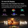 Blackview Планшет MEGA 2 Android 15 4G 12 дюймов 24 ГБ/36 ГБ ОЗУ 256 ГБ ПЗУ Widevine L1