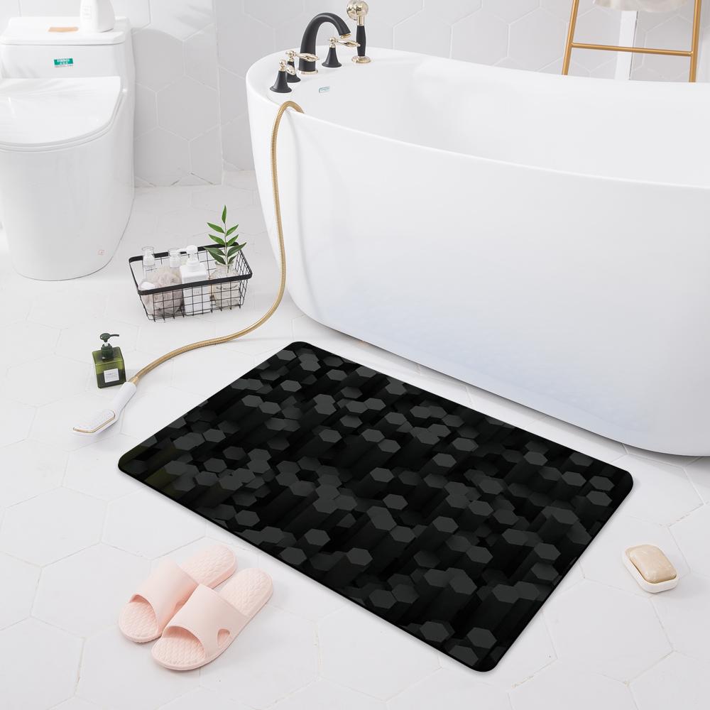 Absorbent Non-slip Mat Porch Door Mat Bathroom Toilet Floor Shower Room Bathtub Carpet Kitchen Rug