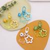 Five-Pointed Star Bell Pendant Keychain Bag Charm Keyring Car Hanging Key Holder