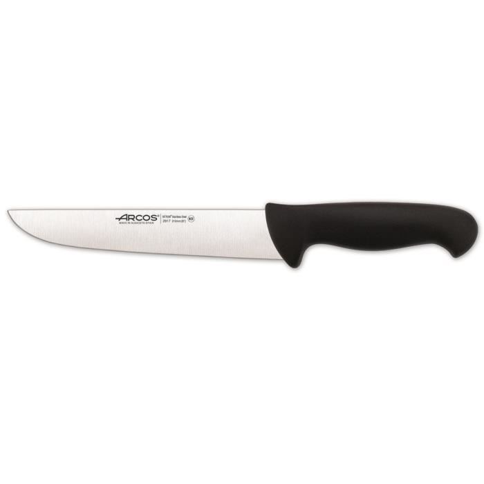 Couteau de boucherie - ARCOS - Prof 291725 - Lame 21 cm - Acier inoxydable Nitrum - Mango ergonomique