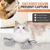 Adjustable Drawstring Anti-Scratch Cat Boots, Waterproof Pet Paw Cover for Bathing & Nail Cutting