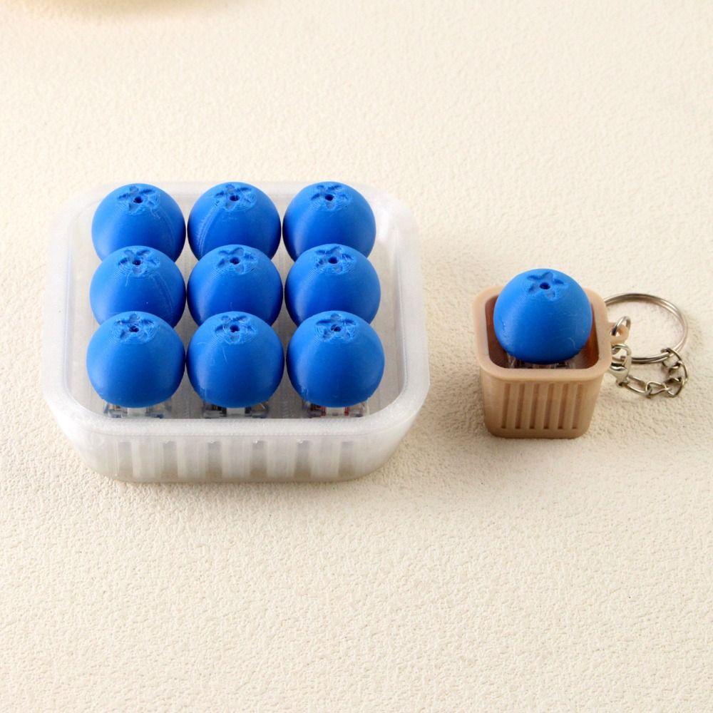 3D Printed Stress Relief Toy Blueberry Shaped Bag Pendant Sensory Toy Gift For Friends