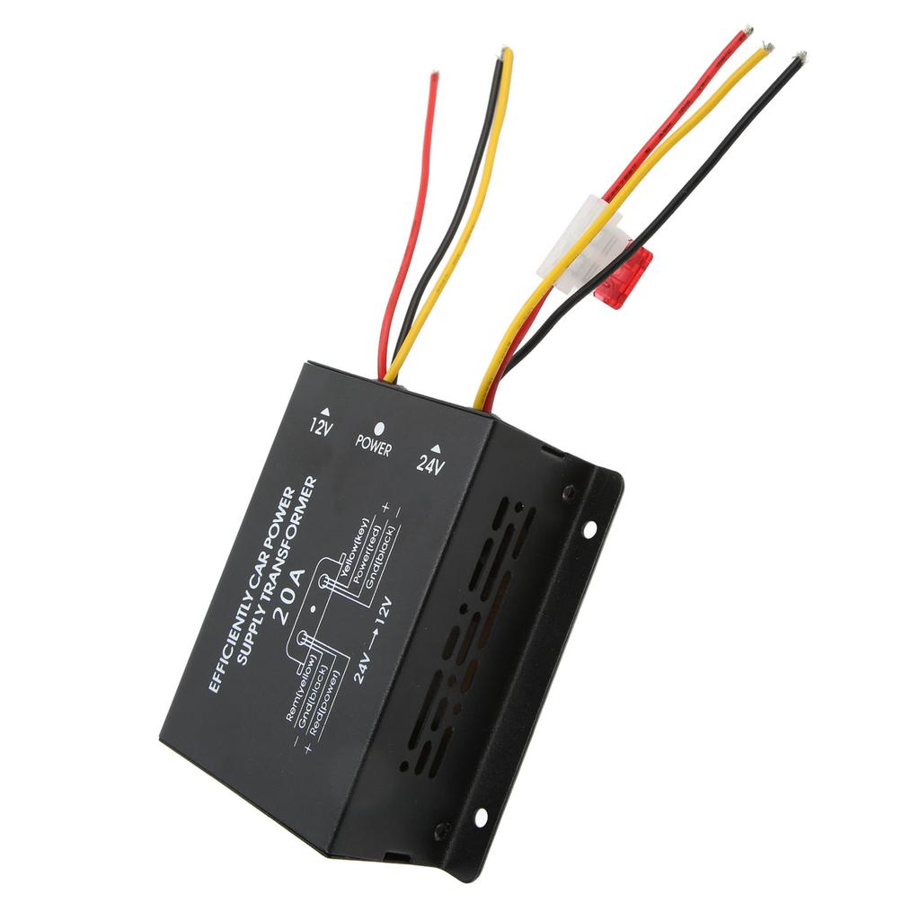 24V To 12V Converter Short Circuit Protection Professional Environmental Car Voltage Reducer20A