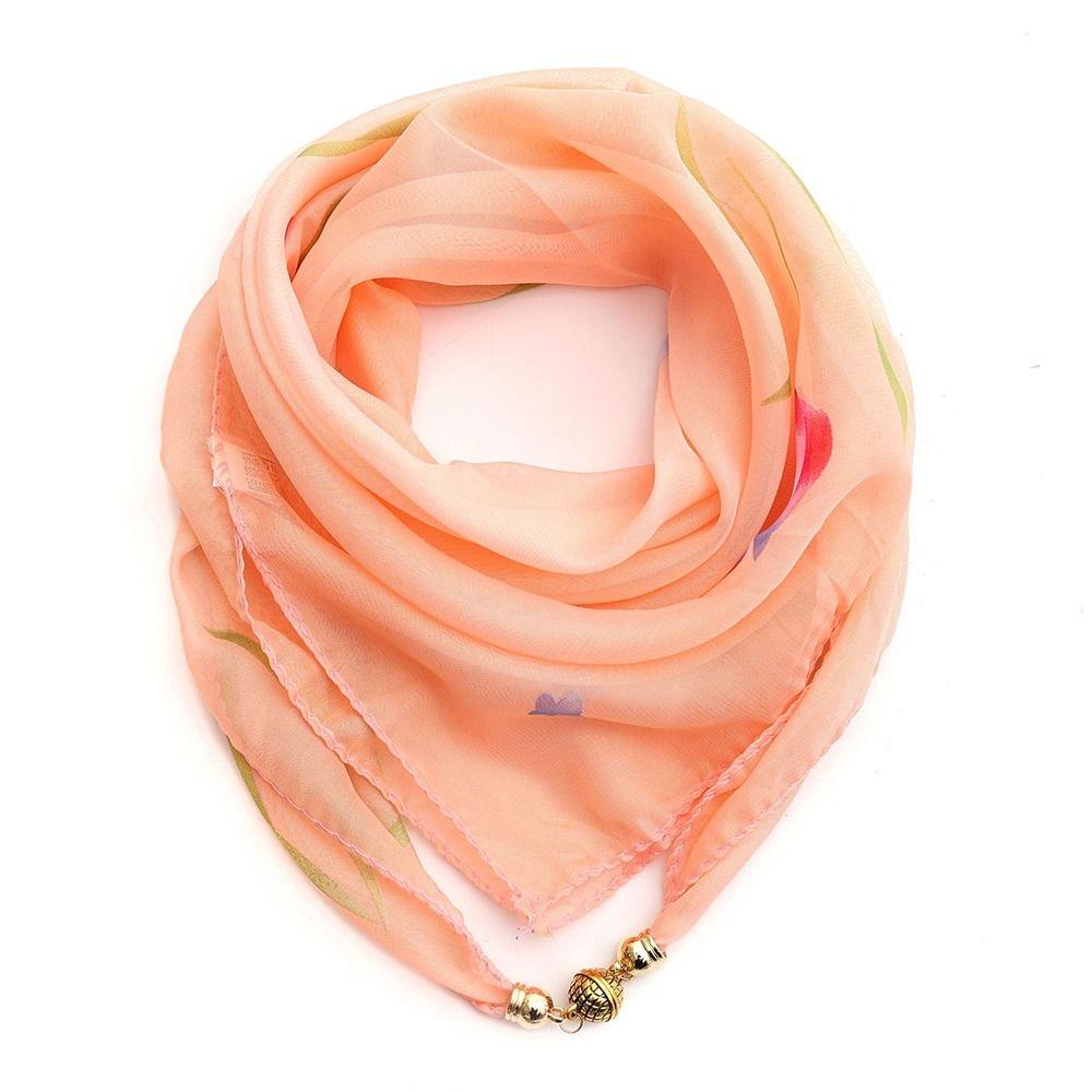Chiffon Women's Neck Scarf Luxury Headscarf Fashion Headscarves Spring