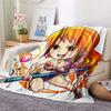 1PC One Piece Nami Patterned Flannel Blanket Suitable For All Seasons For Home Decor Warmth And Comfort Gifts Holiday Present