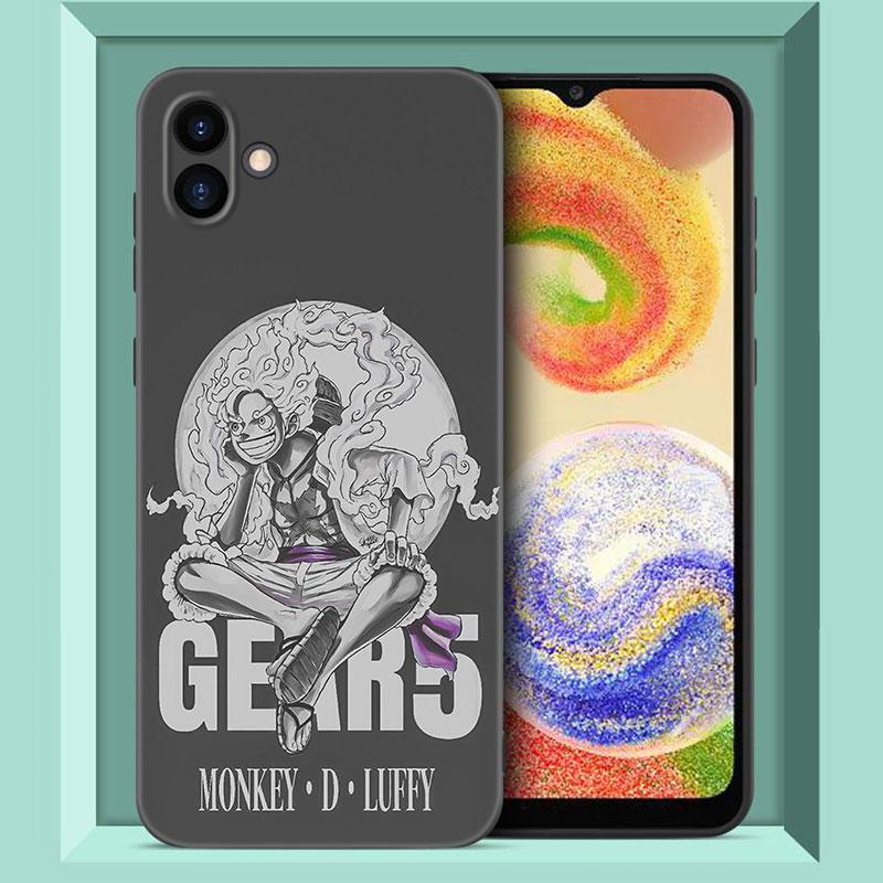 Luffy's Gear 5 аниме черный силиконовый чехол для телефона Samsung Galaxy A01 A03 Core A04 E A02 A05 A10 A20 A21 A30 A50 S A6 A8 Plus A7