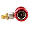 Quick Coupler Connector Adapter Car Air Conditioner Fluoride Converter Adjustable R134A High Low 2Pcs Car Accessories
